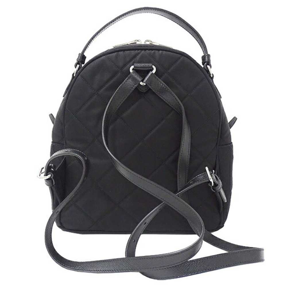 Prada PRADA Women's Bag Backpack Nylon Black 1BZ0… - image 4