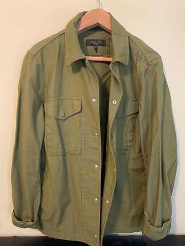 Rag & Bone Green military/ coach style pockets.