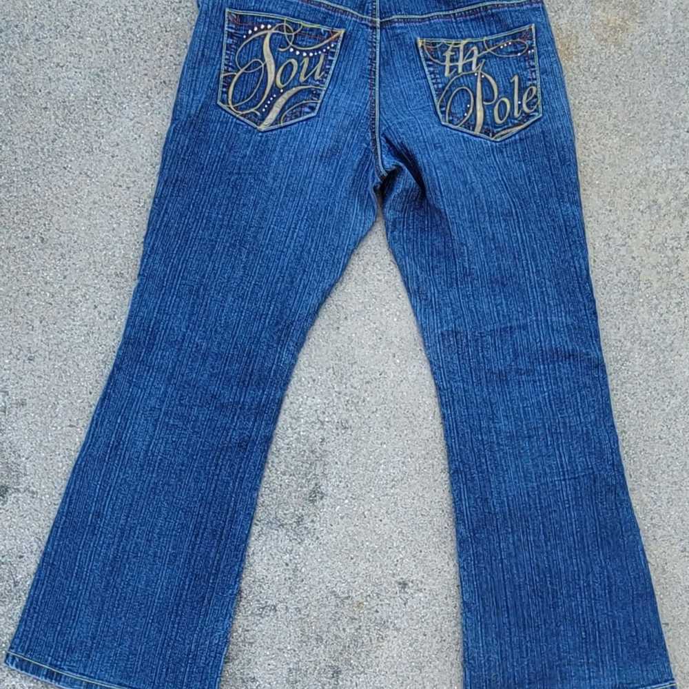 Southpole Vtg South Pole Embroidered Beaded Denim… - image 2