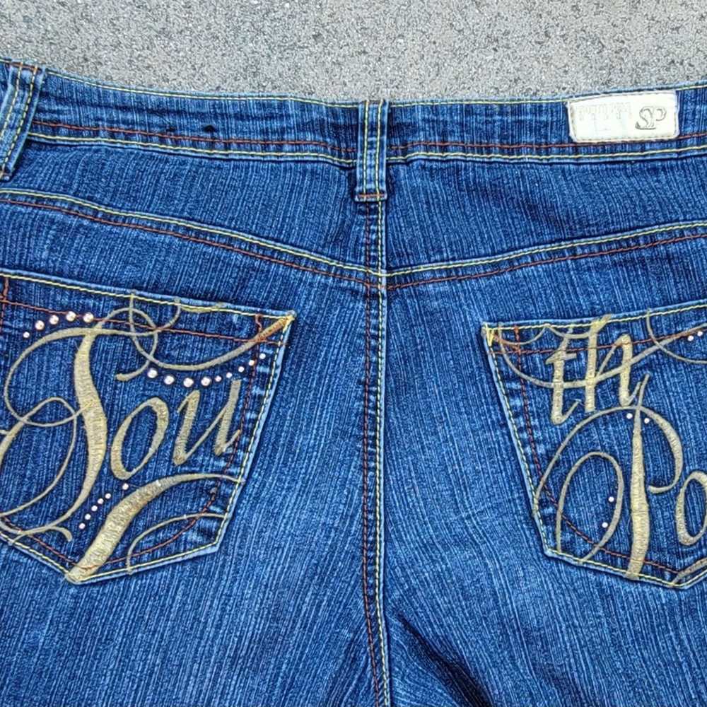 Southpole Vtg South Pole Embroidered Beaded Denim… - image 3