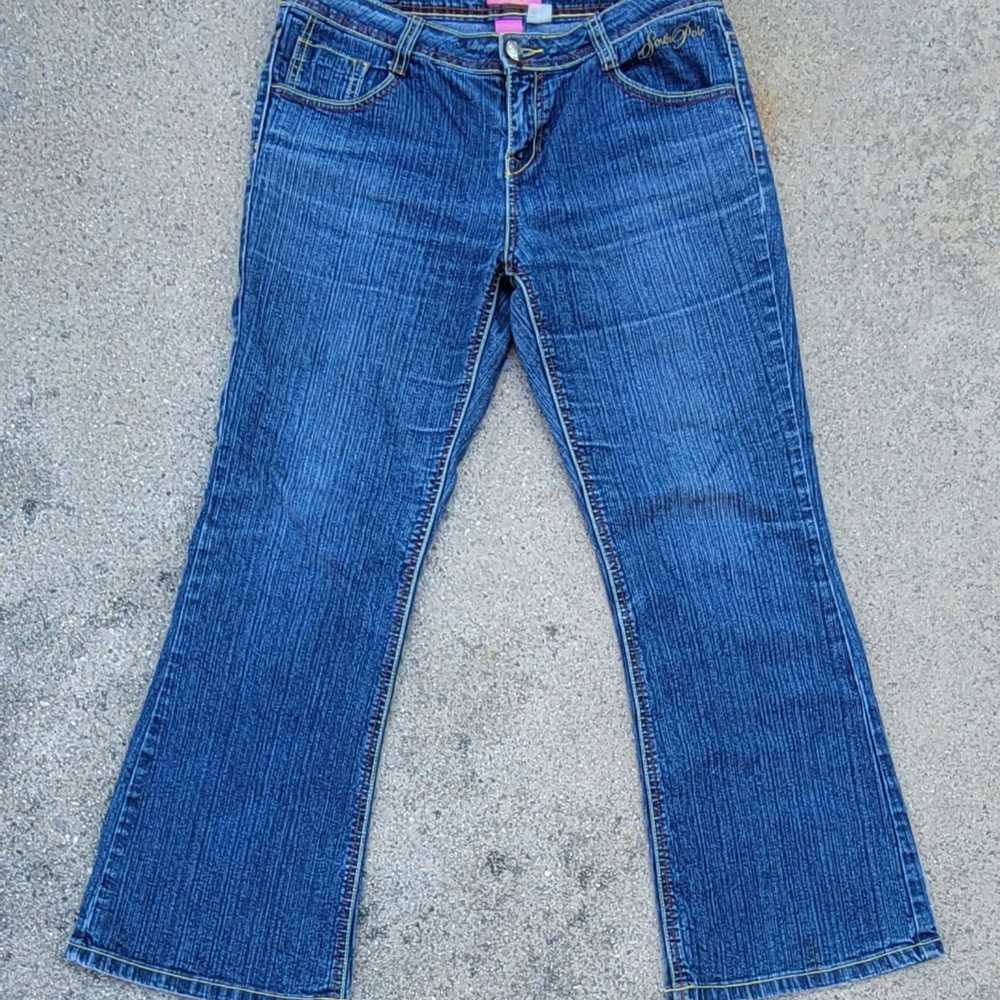 Southpole Vtg South Pole Embroidered Beaded Denim… - image 5
