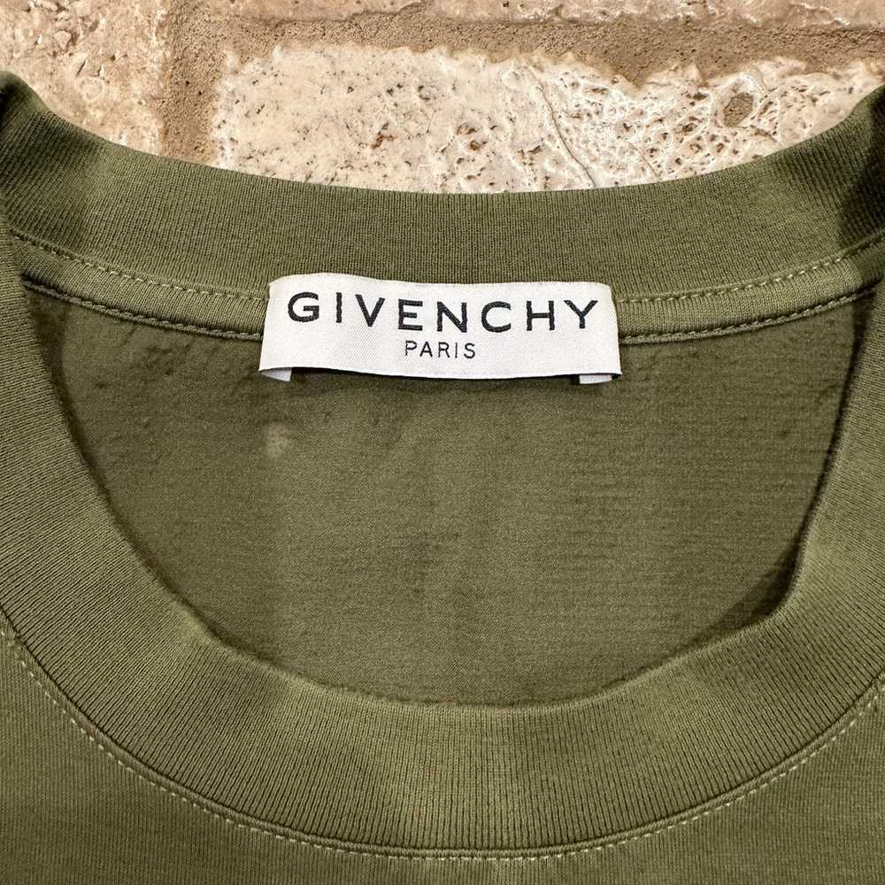 Givenchy Destroyed / Distressed Olive Paris Logo … - image 7