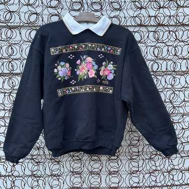 Vintage Morning Sun Granny sweatshirt floral prin… - image 1