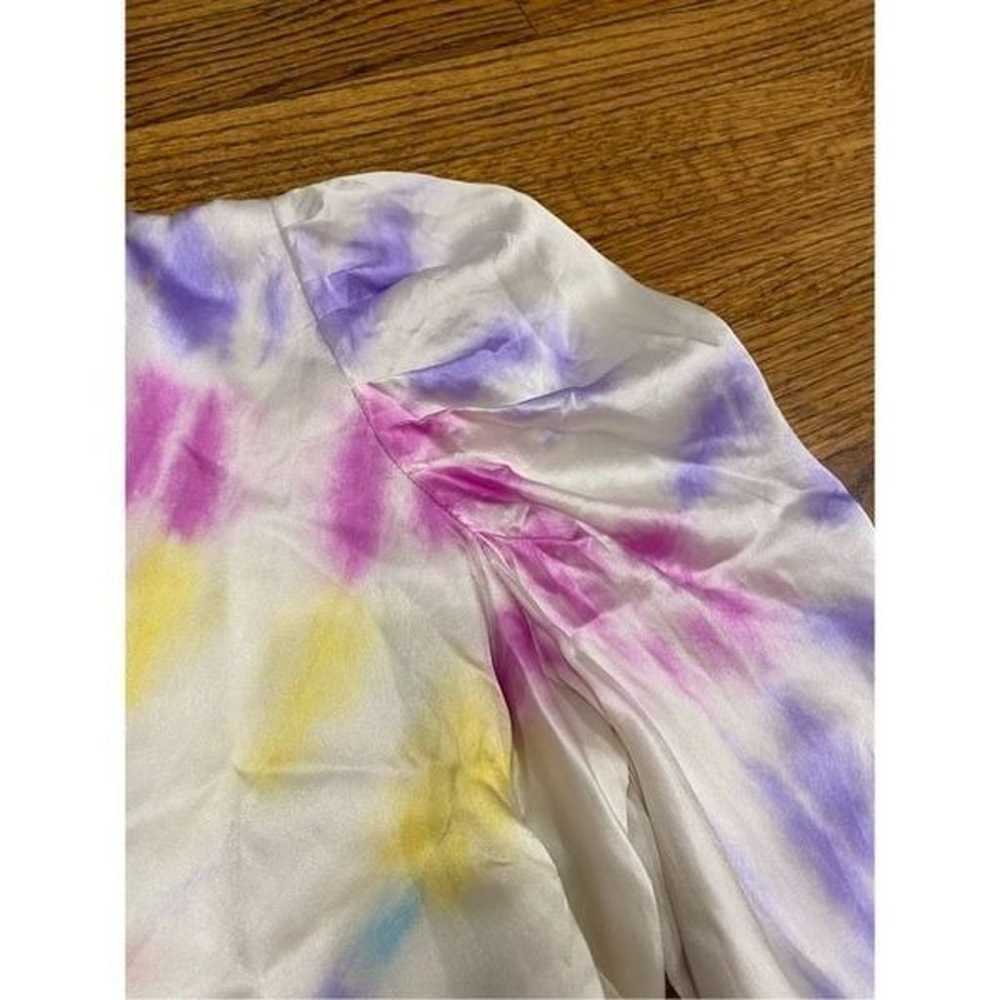 Generation Love Penelope Silk puff sleeve tie dye… - image 5