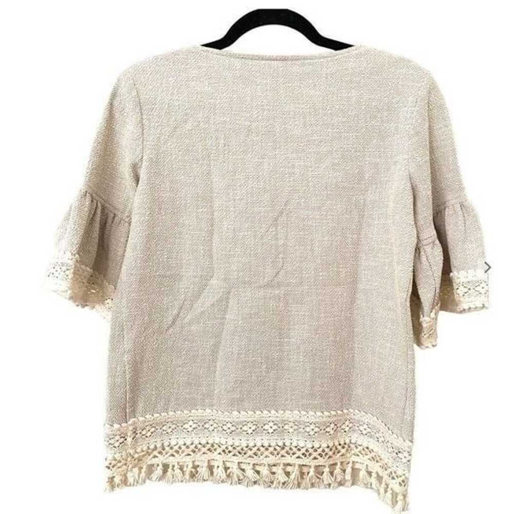 SARA CAMPBELL Lace Trimmed Top Sz Sm - image 3