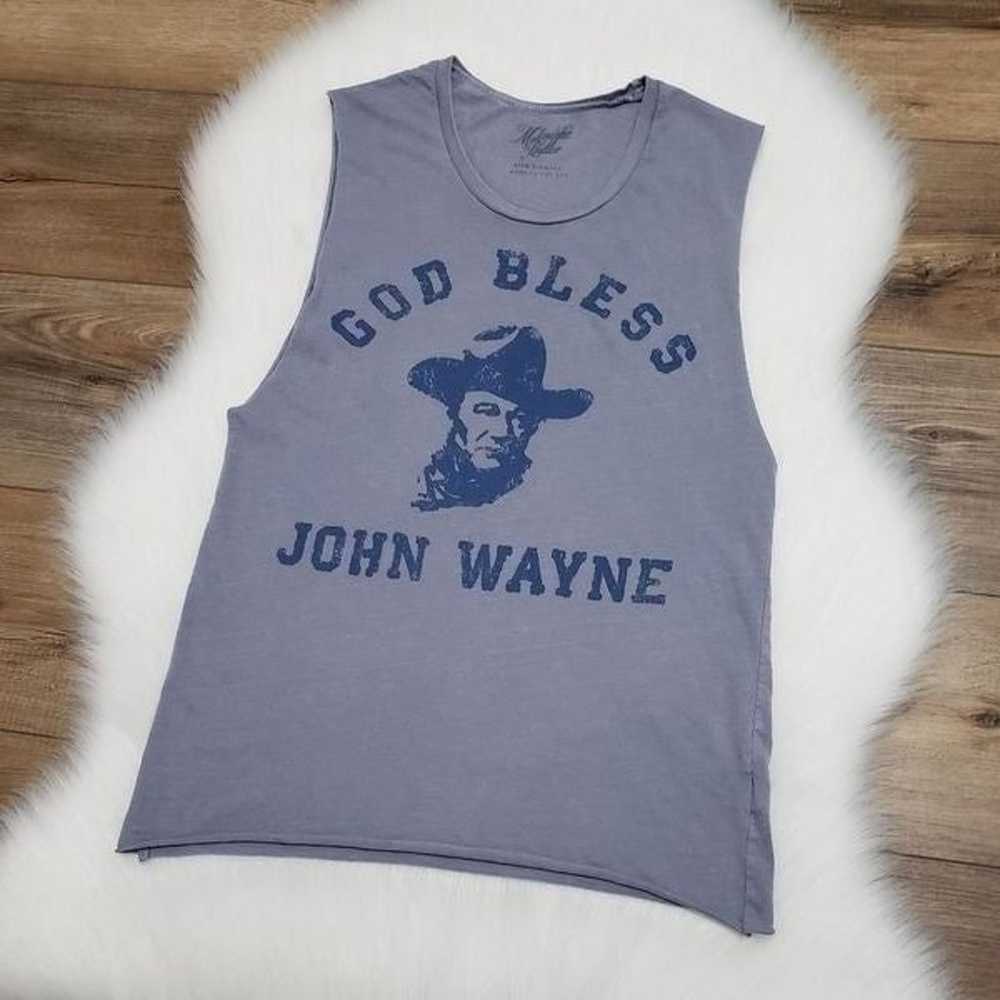 NWOT Midnight Rider God Bless John Wayne Muscle T… - image 2