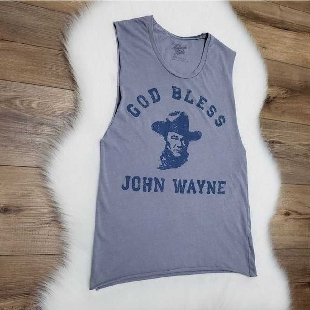 NWOT Midnight Rider God Bless John Wayne Muscle T… - image 3