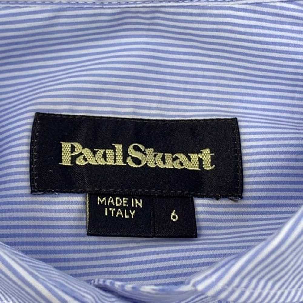 Paul Stuart Striped Cotton Blend Cutaway Collar R… - image 2