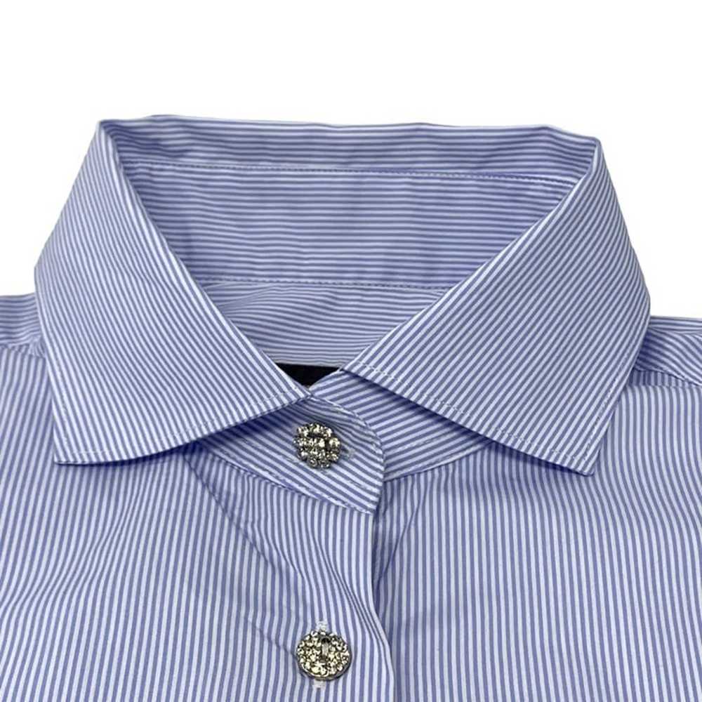 Paul Stuart Striped Cotton Blend Cutaway Collar R… - image 3