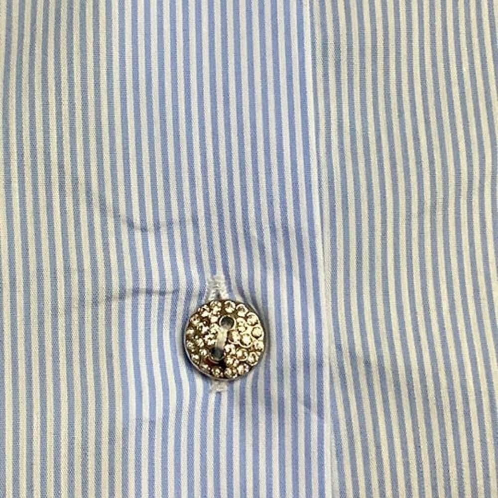 Paul Stuart Striped Cotton Blend Cutaway Collar R… - image 4