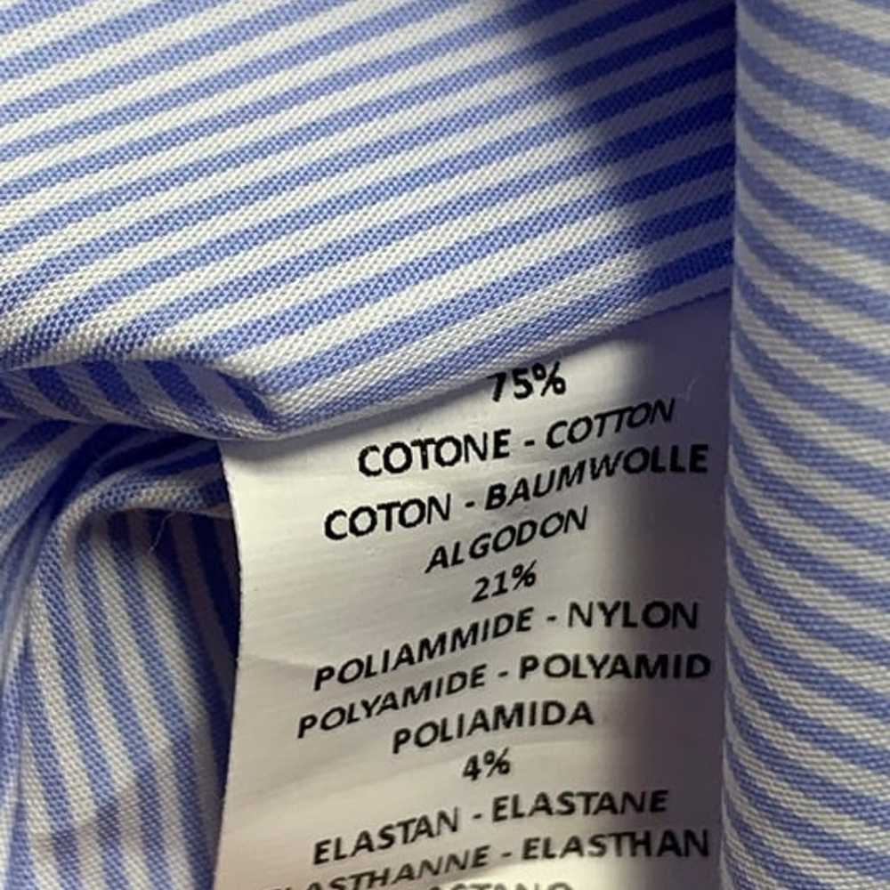 Paul Stuart Striped Cotton Blend Cutaway Collar R… - image 9