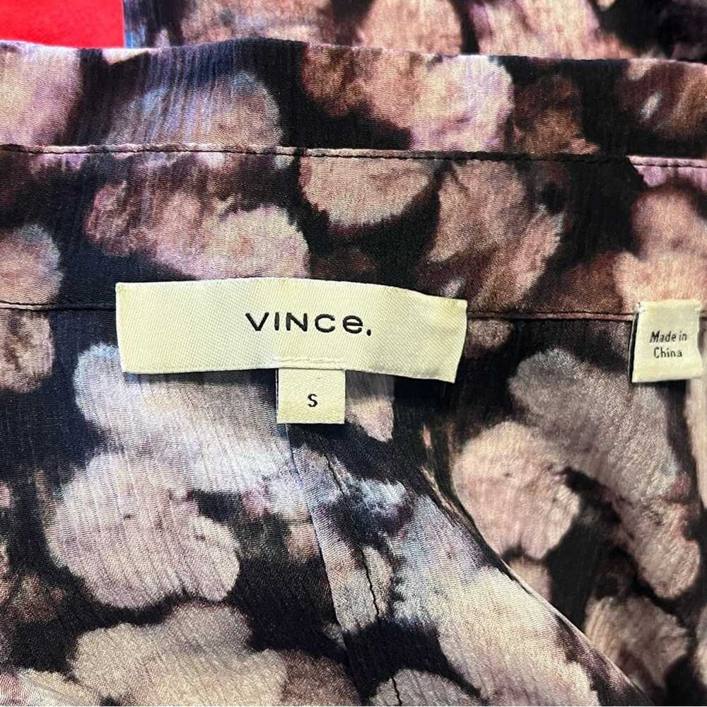 Vince Silk Floral Long Sleeve Button Down Blouse - image 7