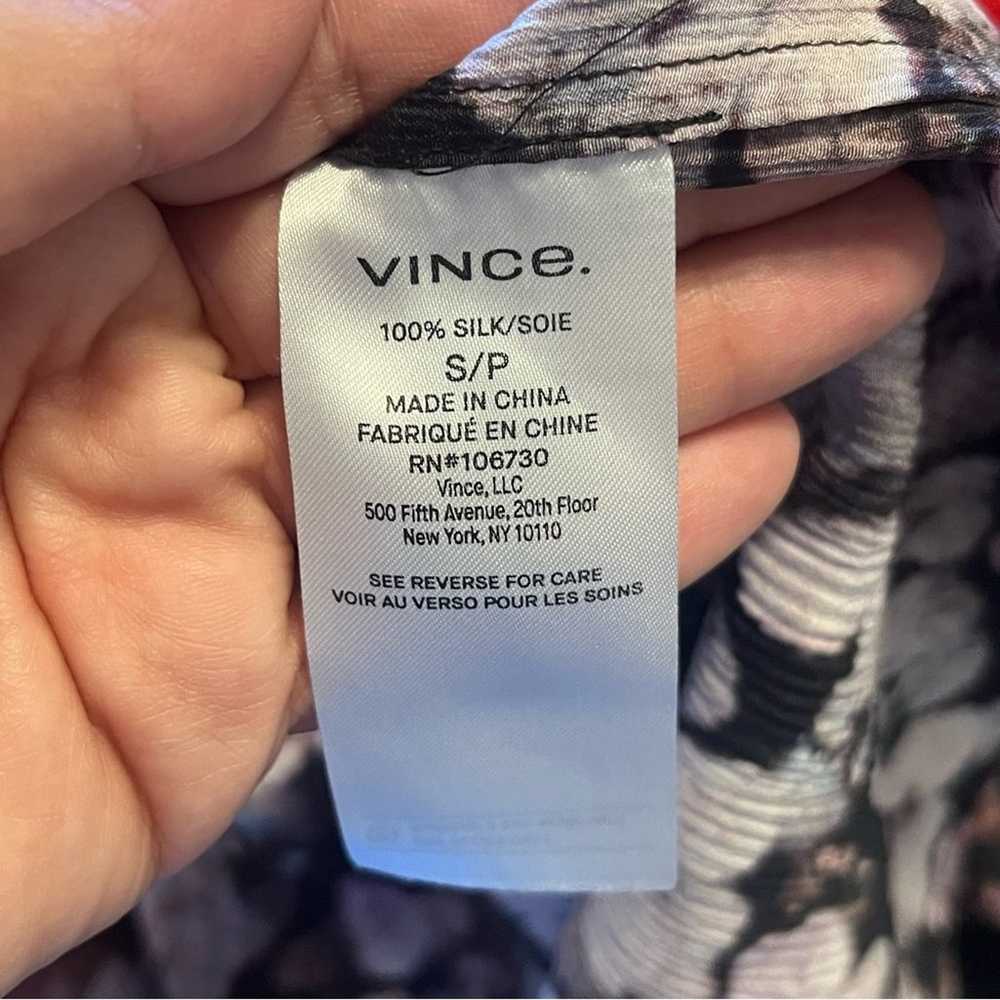 Vince Silk Floral Long Sleeve Button Down Blouse - image 8