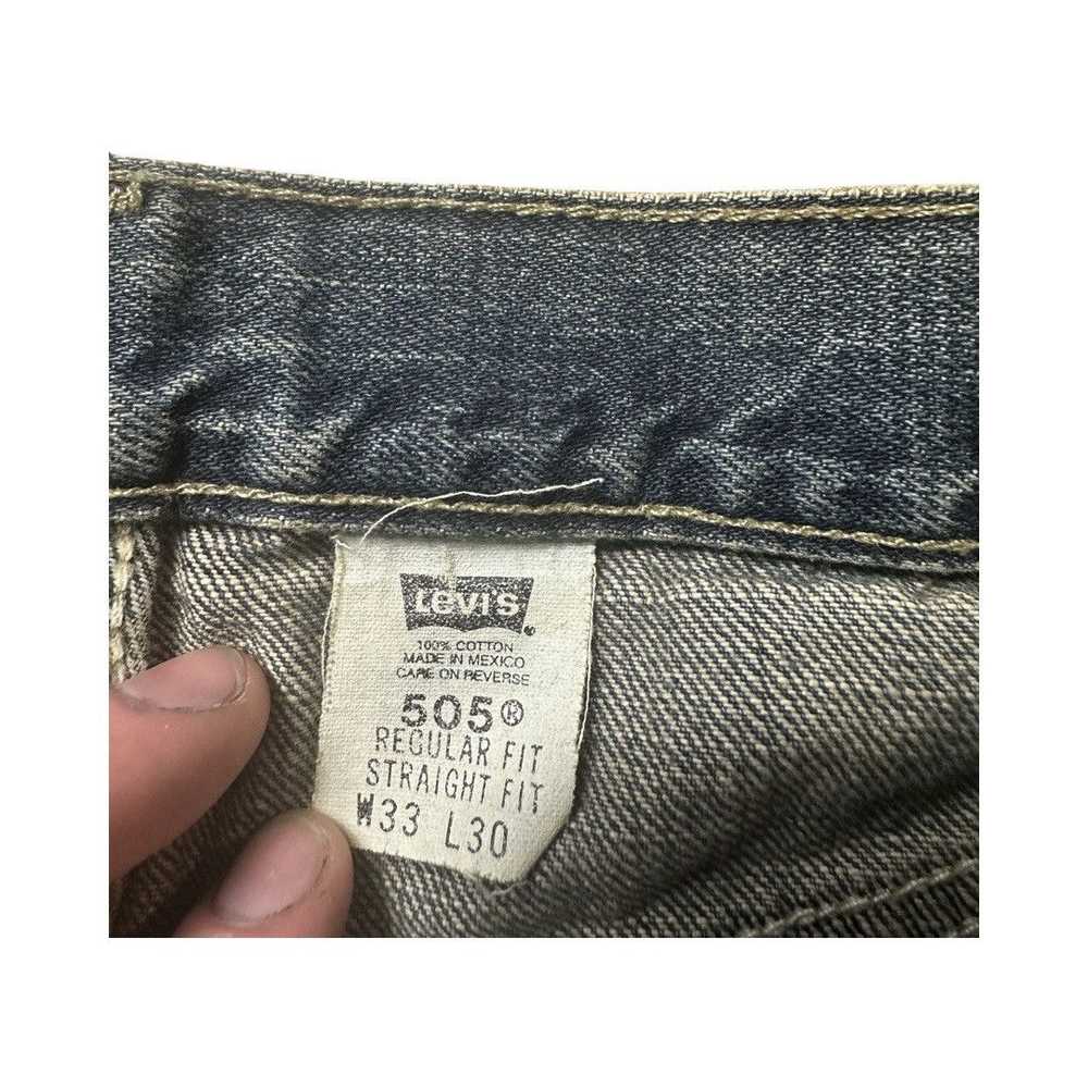 Levi's × Streetwear × Vintage Washed Levis 505 33… - image 4