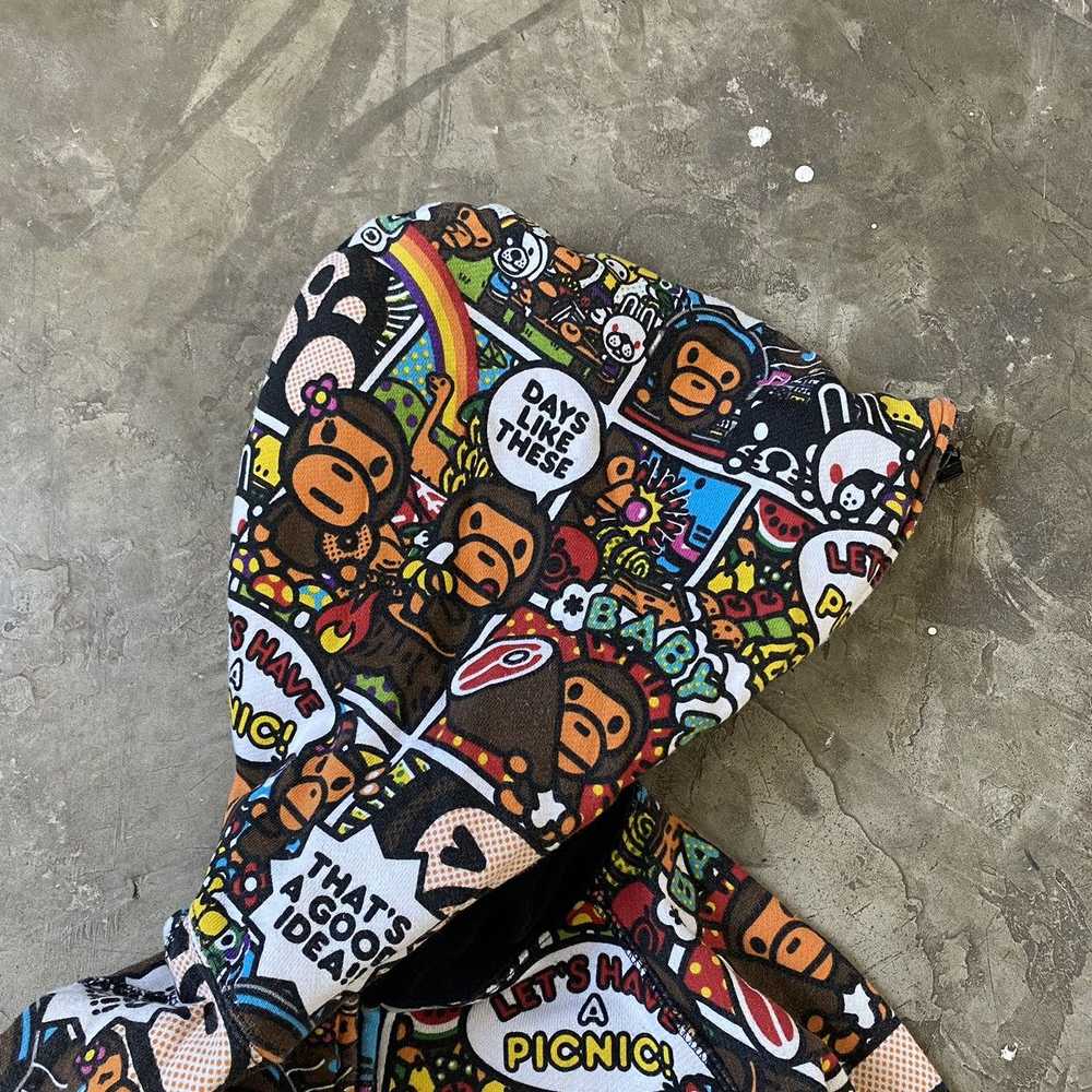 Bape Bape - Baby Milo All Over Print Full Zip Hoo… - image 4