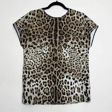 Dolce & Gabbana Y2K Leopard Animal Print Top Size… - image 1