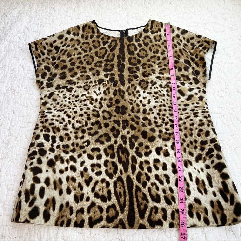 Dolce & Gabbana Y2K Leopard Animal Print Top Size… - image 3