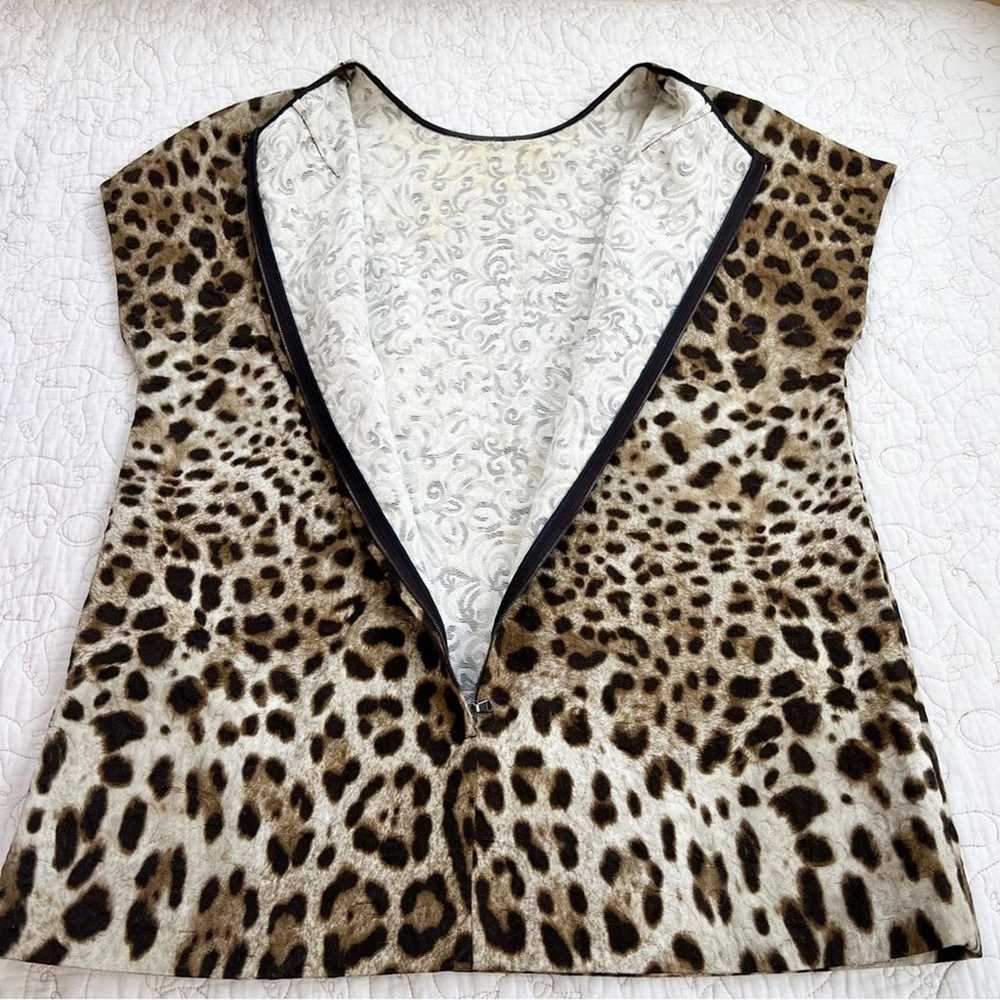 Dolce & Gabbana Y2K Leopard Animal Print Top Size… - image 5