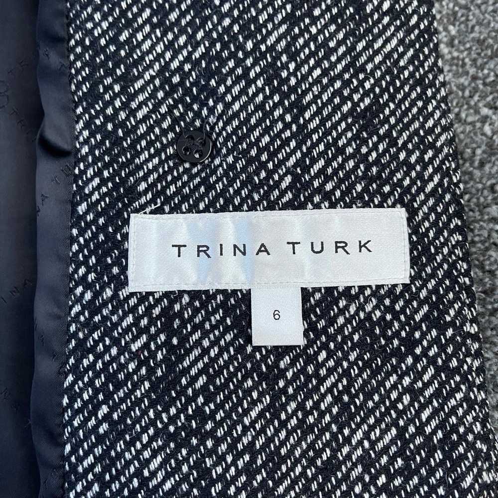 TRINA TURK~Tweed~Wool Blend~Mid Length OverCoat~S… - image 7