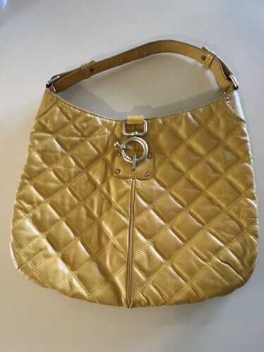 J. CREW JCREW AVERY QUILTED LEATHER HOBO - GOLDEN 