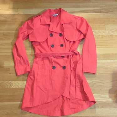 CAbi red convertible trench coat vest size 4 styl… - image 1