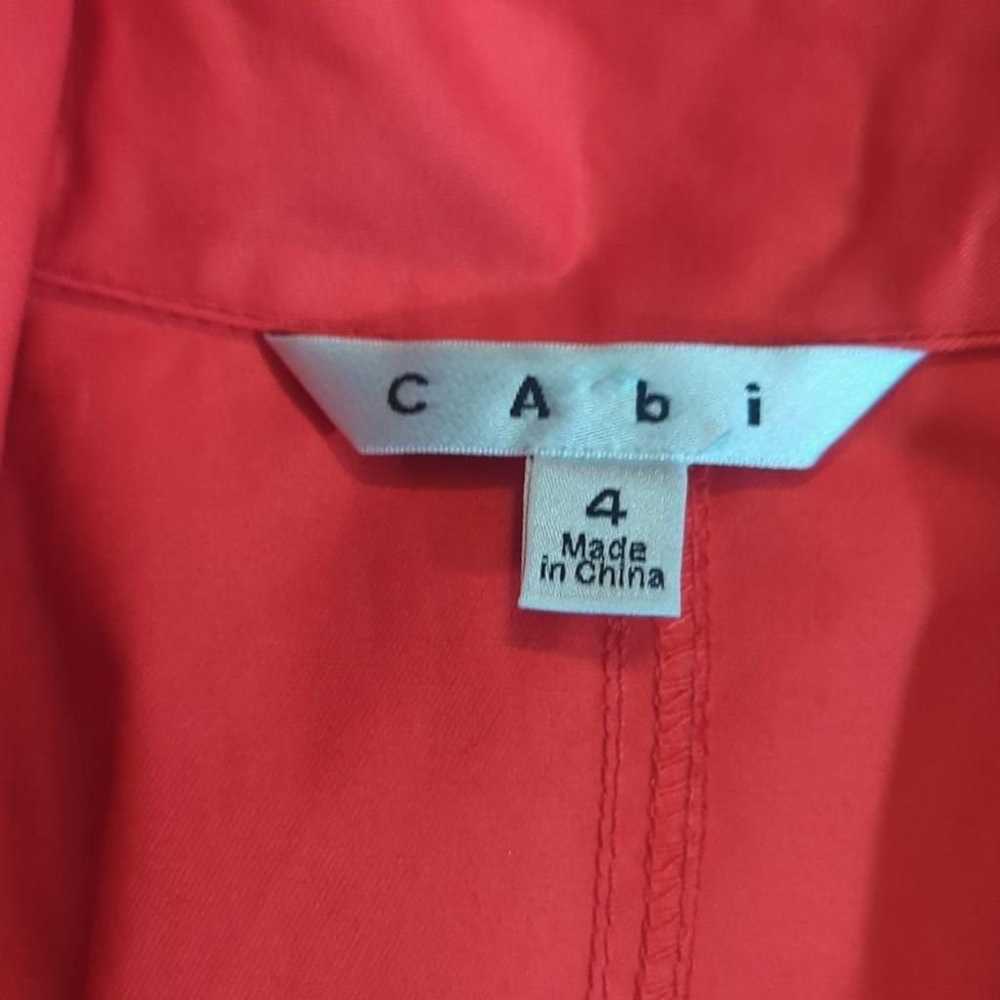 CAbi red convertible trench coat vest size 4 styl… - image 5