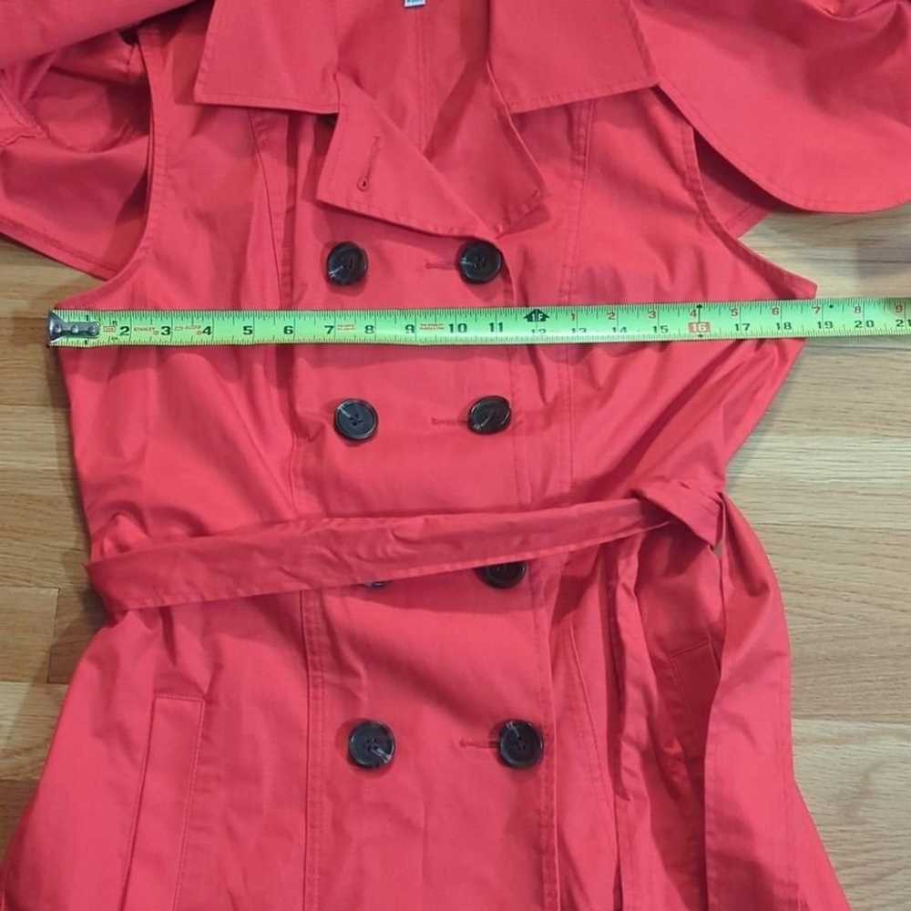 CAbi red convertible trench coat vest size 4 styl… - image 7