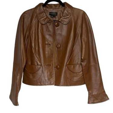 Bagatelle Brown Genuine Leather Jacket 6