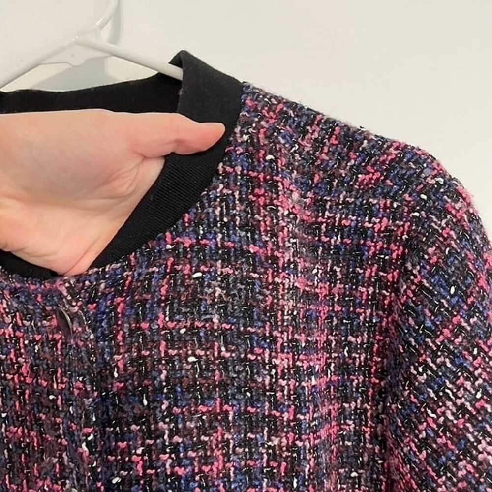 TORRID 2 Plus Size "Wool" Varsity Jacket Pink Pur… - image 3