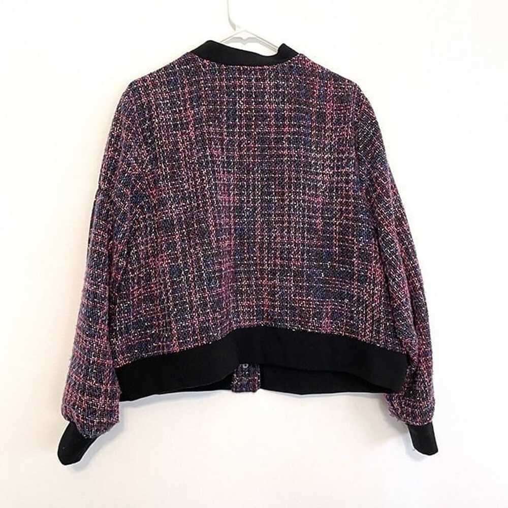 TORRID 2 Plus Size "Wool" Varsity Jacket Pink Pur… - image 8