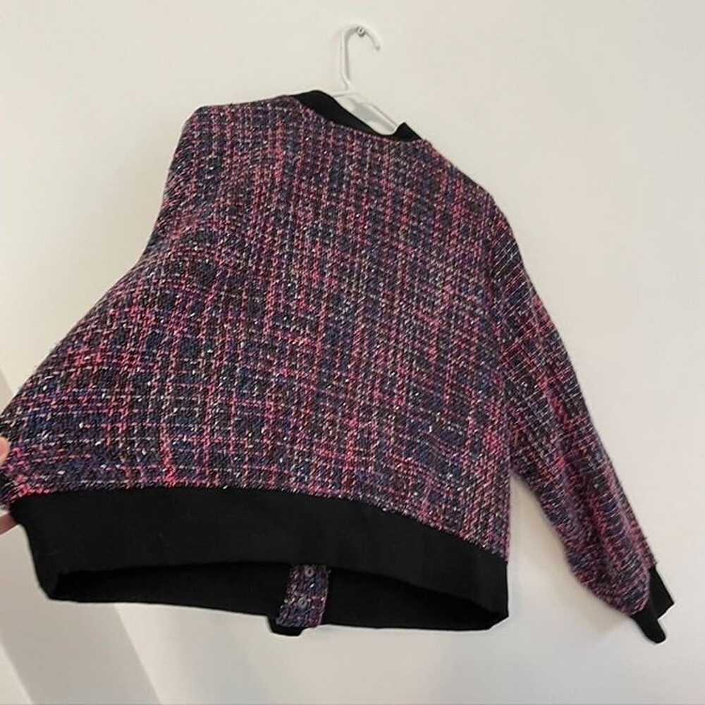 TORRID 2 Plus Size "Wool" Varsity Jacket Pink Pur… - image 9