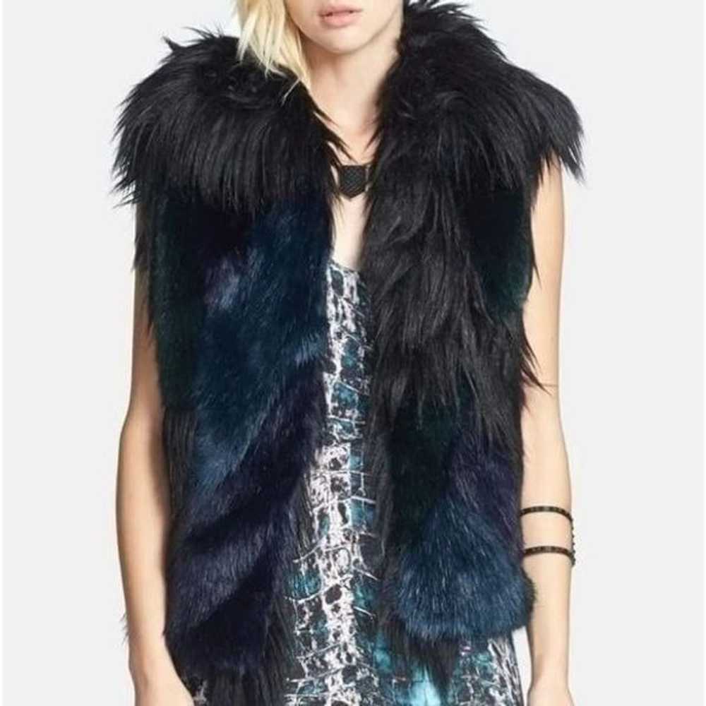 BLANK NYC Faux Fur Vest size large - image 1