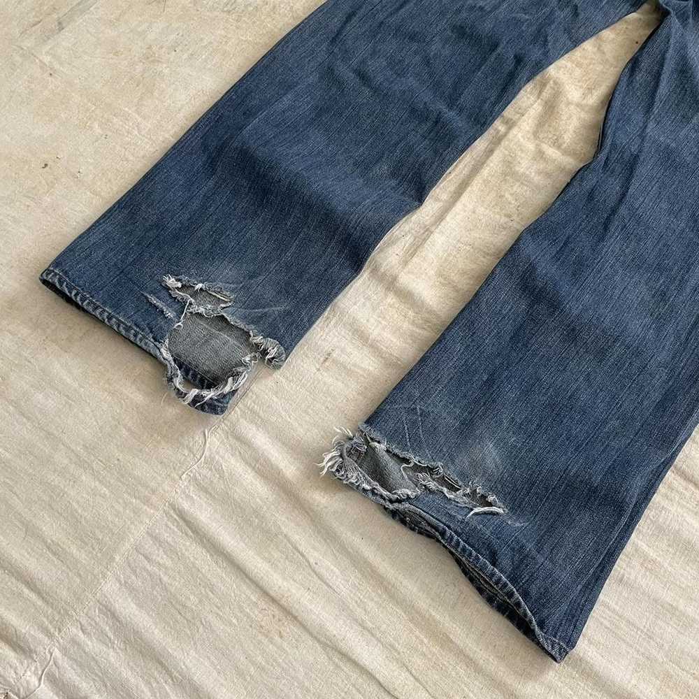 Union Bay × Vintage 90s y2k Heel Bite Flare Jeans - image 3