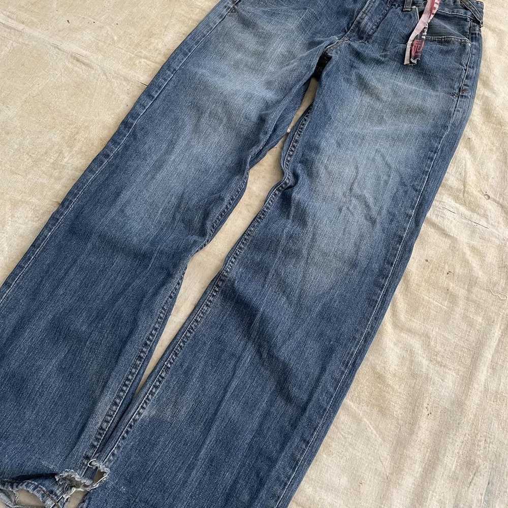 Union Bay × Vintage 90s y2k Heel Bite Flare Jeans - image 4