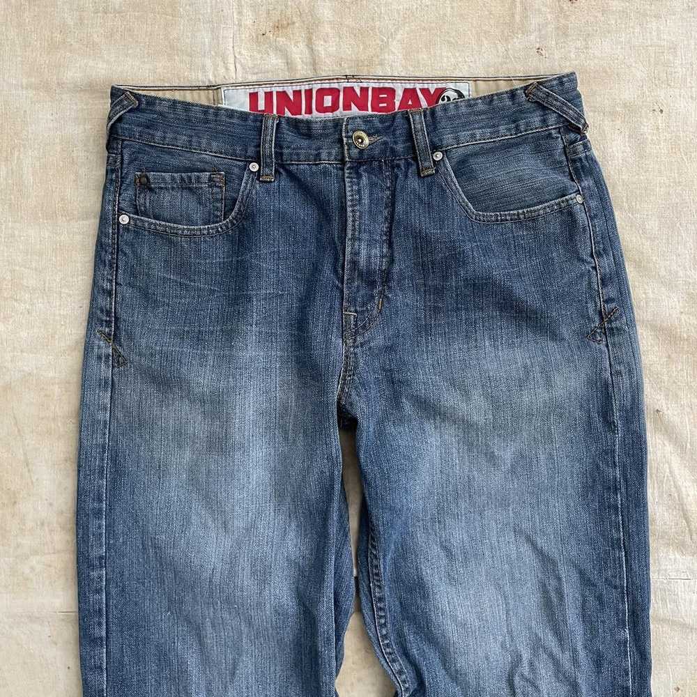 Union Bay × Vintage 90s y2k Heel Bite Flare Jeans - image 5