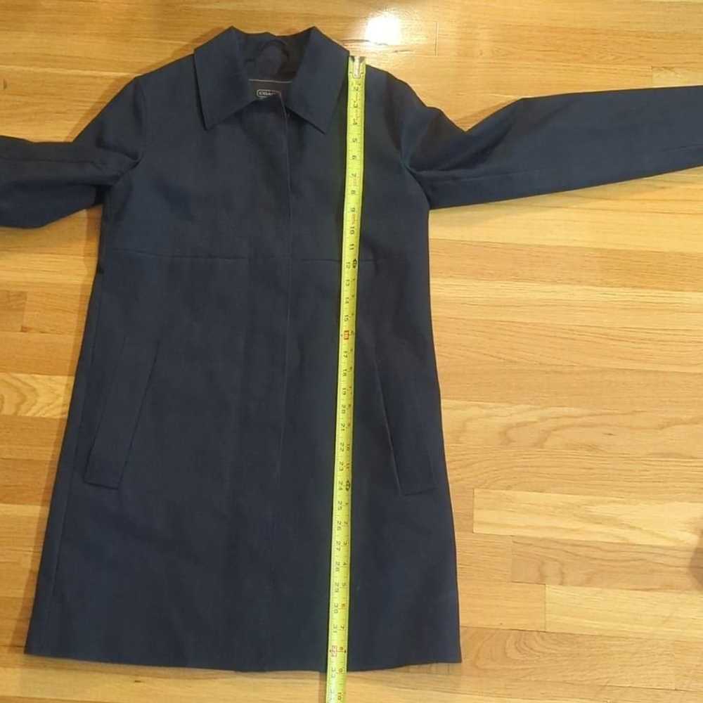 Coach S dark navy jacket trench button front small - image 6