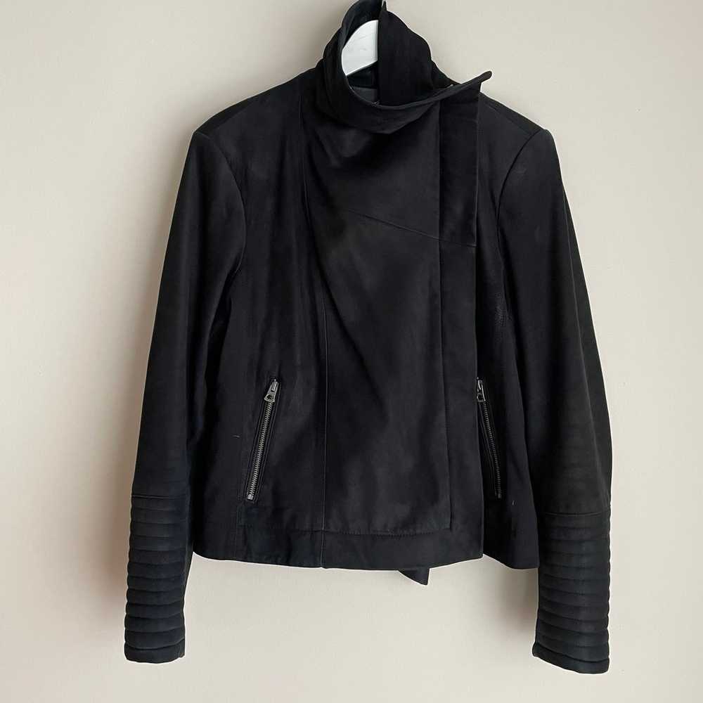 Lucky Brand Real Leather & Stretch Moto Biker Jac… - image 2