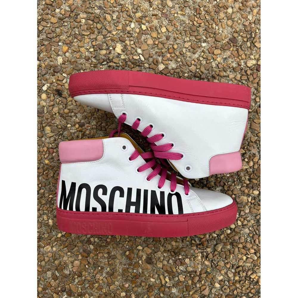 Moschino Leather trainers - image 2