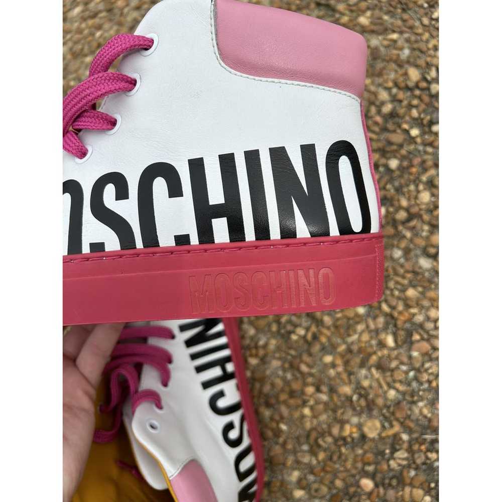 Moschino Leather trainers - image 3