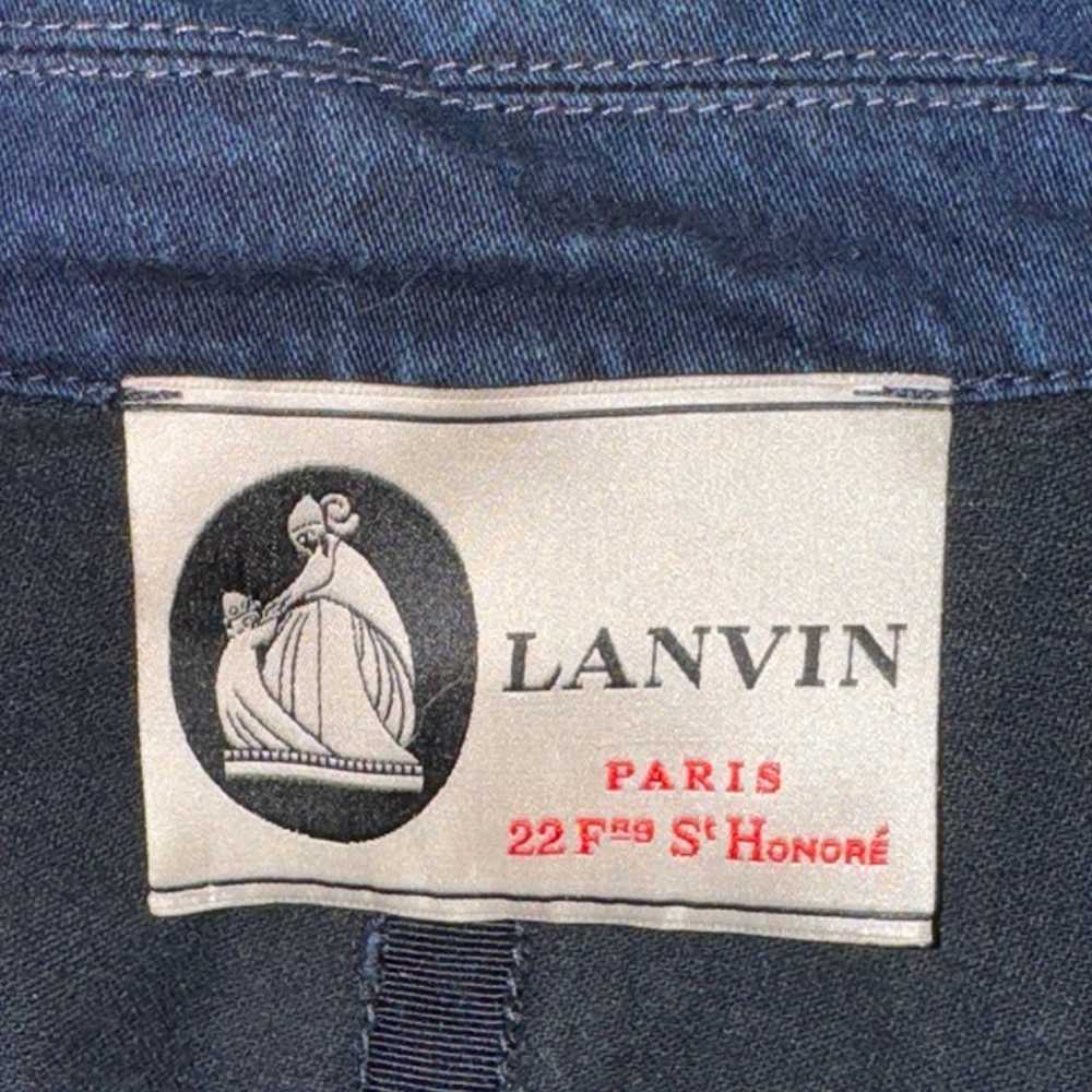 Lanvin Paris Acne Denim Jean Jacket Pockets Ram S… - image 8