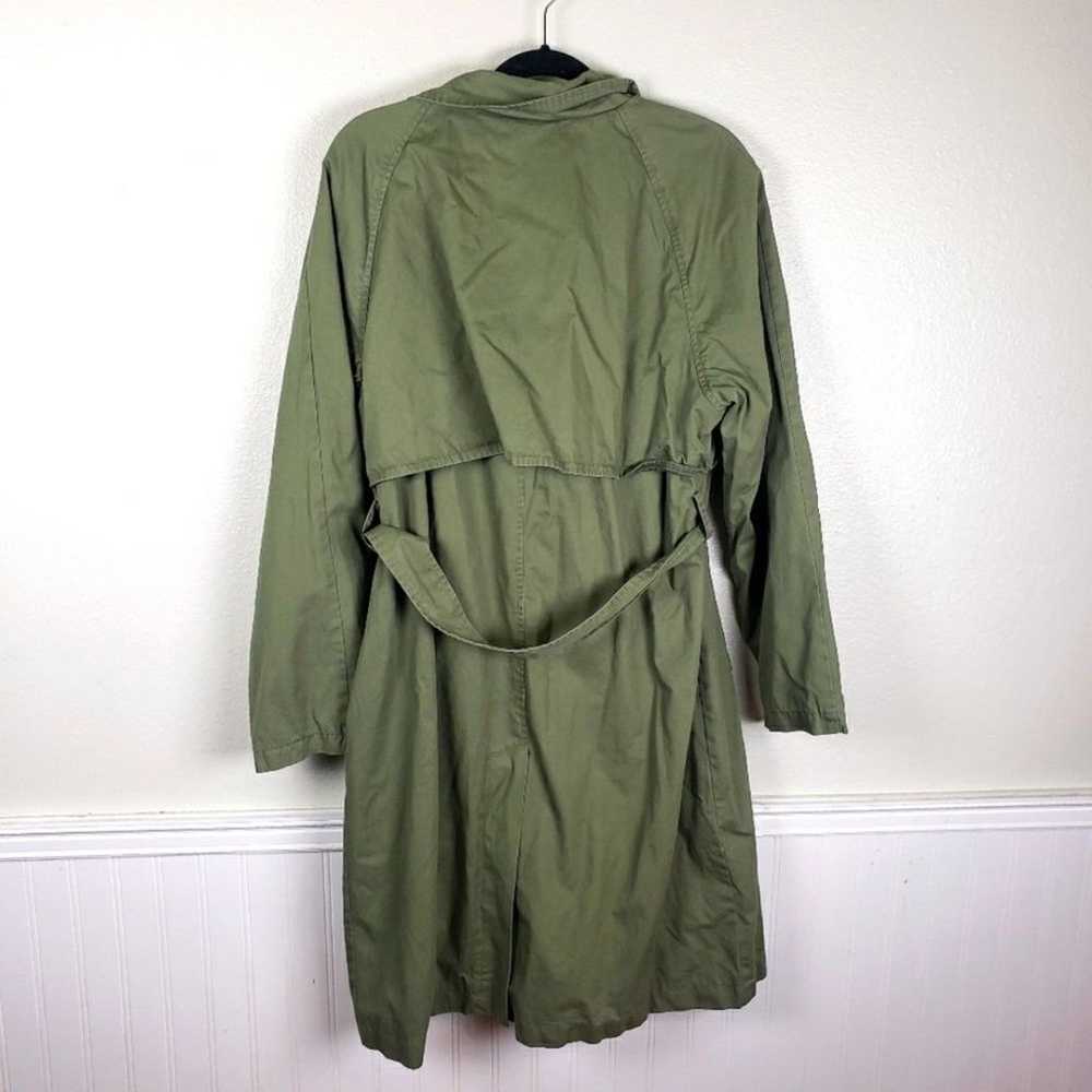 Women's American Eagle Olive Green Long Double Br… - image 2