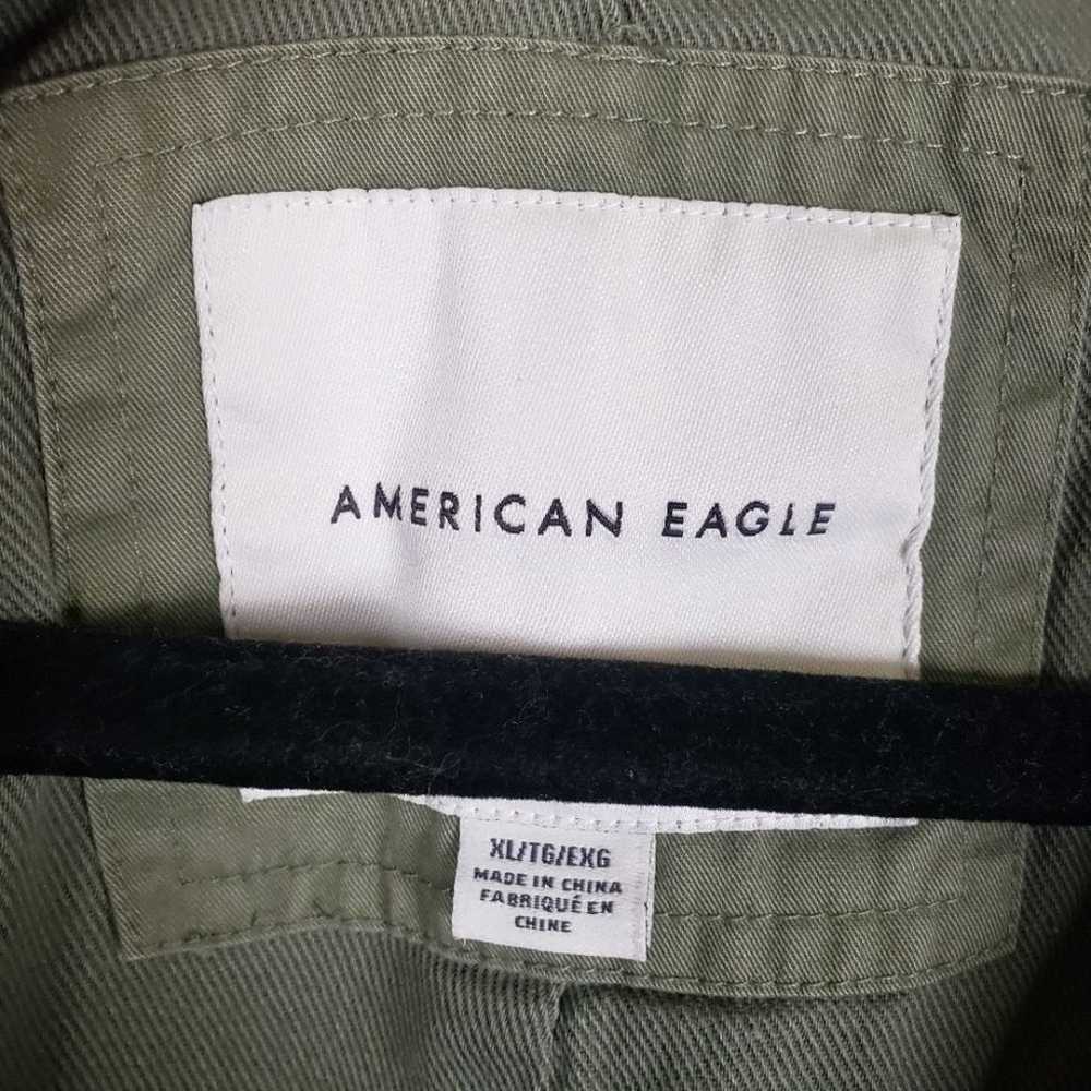 Women's American Eagle Olive Green Long Double Br… - image 3