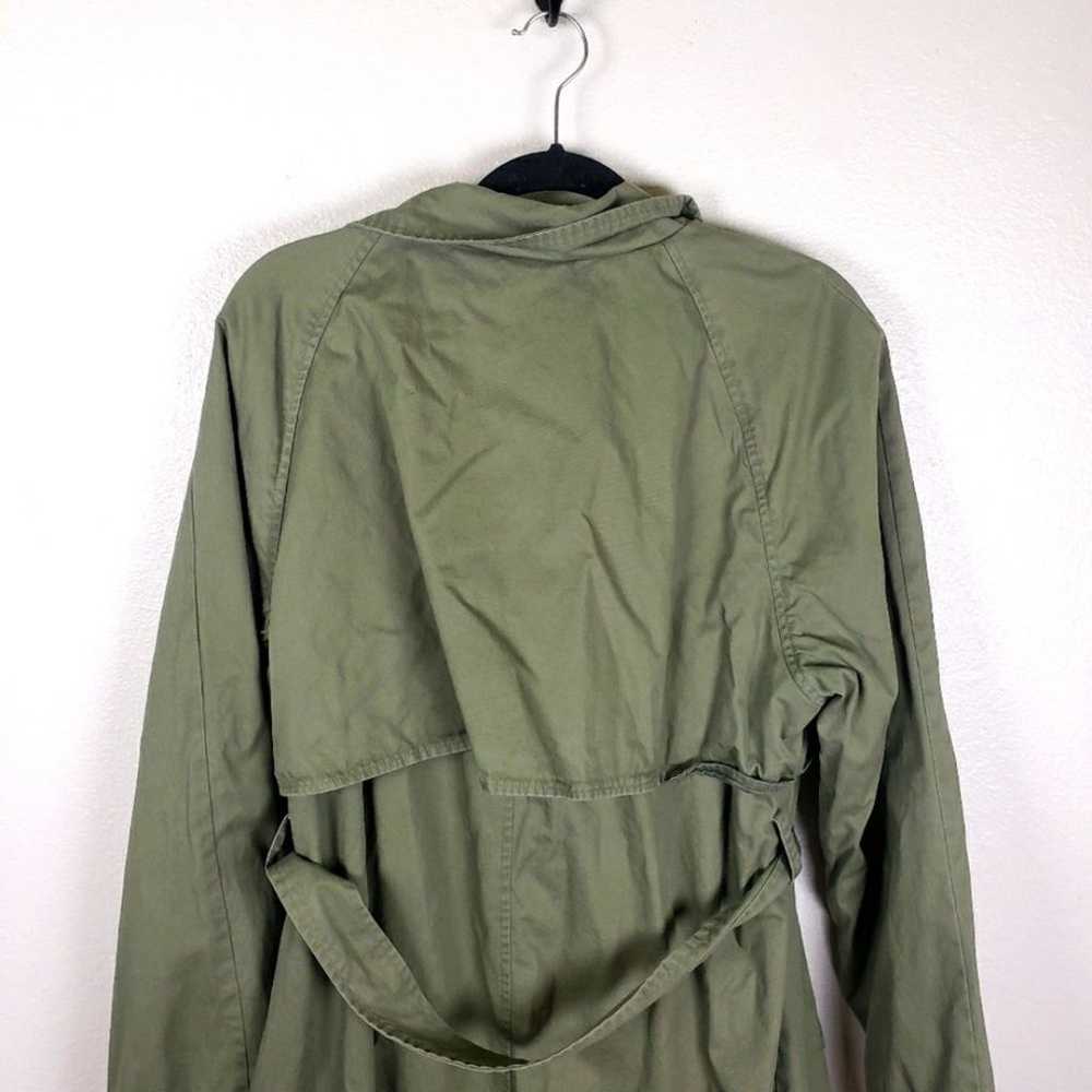 Women's American Eagle Olive Green Long Double Br… - image 4