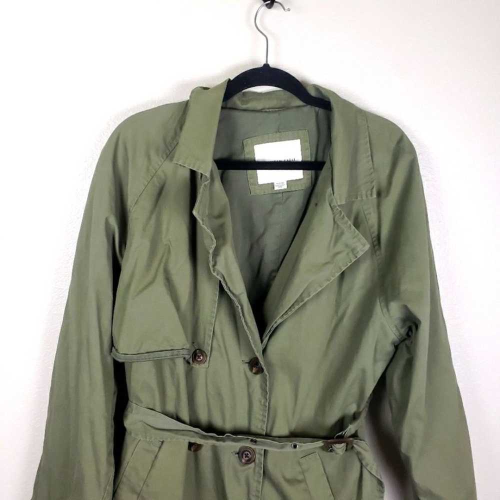 Women's American Eagle Olive Green Long Double Br… - image 8