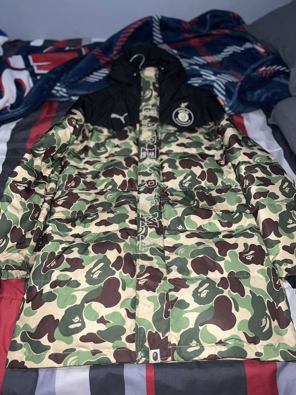 Bape × Puma Bape x Puma ABC Camo Long Down Puffer… - image 1