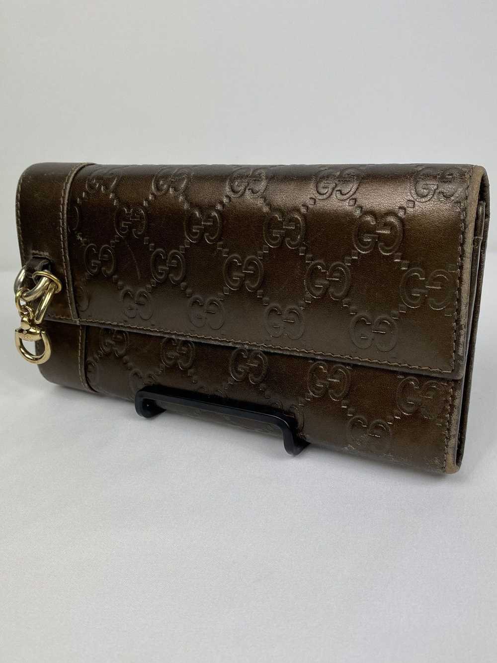 Gucci Gucci GG Guccissima charm long wallet - image 1