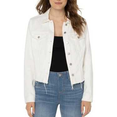 Liverpool CLASSIC ECO DENIM JACKET WITH SHREDDED H