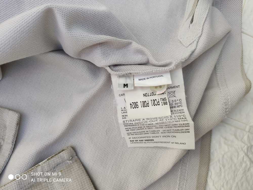 Rare Raf Simons gray polo t shirt with overdyed e… - image 6