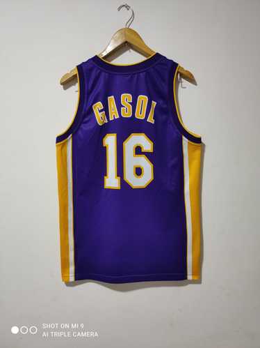 Vintage 90s Lakers champion 16 Gasol jersey