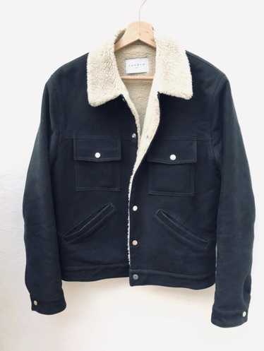 Sandro Black Shearling Jacket